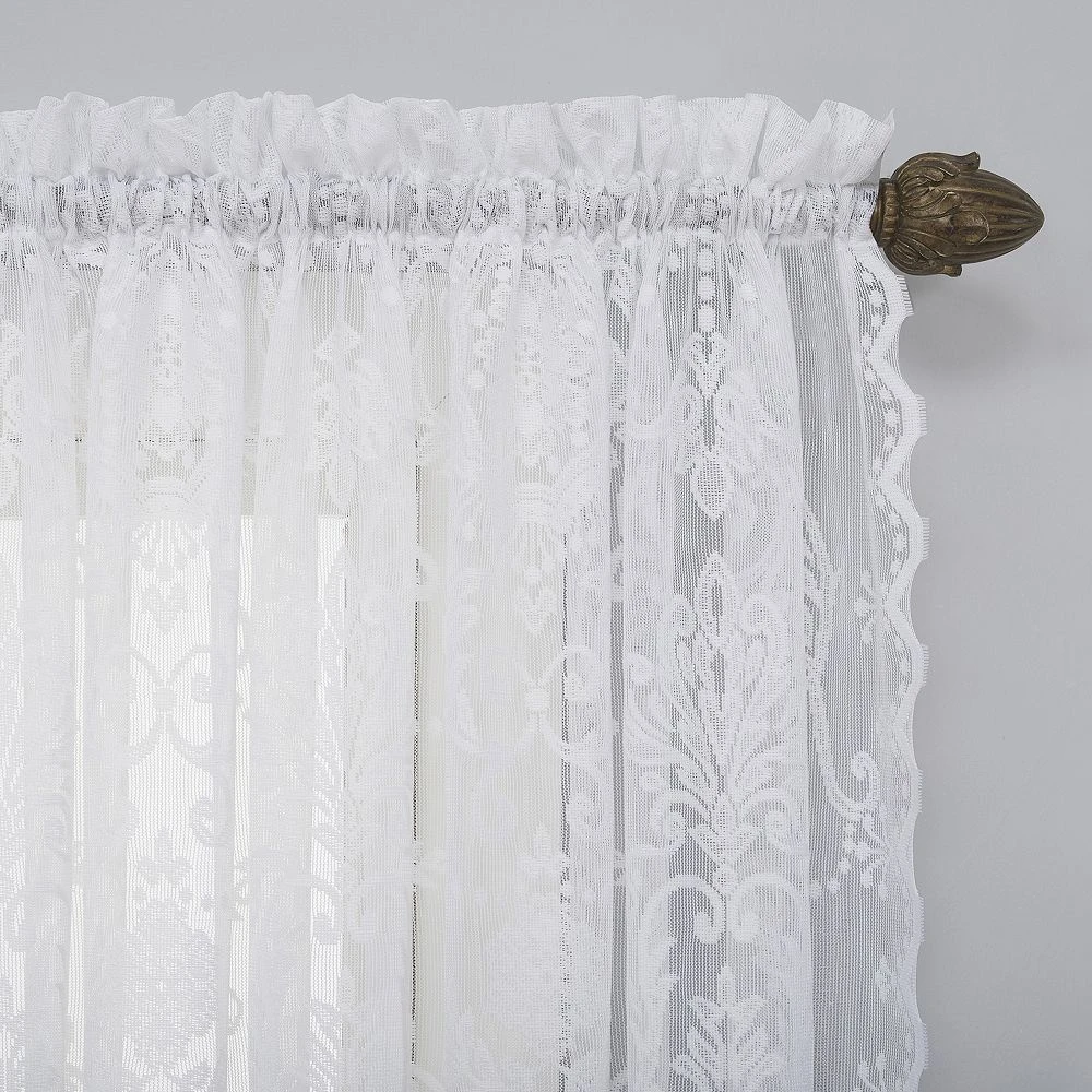 No. 918 Ariella Floral Lace Curtain Panel 4 No. 918 Ariella Floral Lace Curtain Panel - Image 2