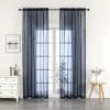 Unbranded Crystal Sheer 2-pack Window Curtain Set -Greenland Home Fashions Shop 5244835 Navy