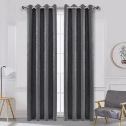 Unbranded Prelude Embossed Blackout 1-panel Window Curtain