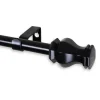 Rod Desyne Emelia 5/8" Single Curtain Rod 84" - 120" -Greenland Home Fashions Shop 5252500 Black
