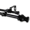 Rod Desyne Emelia 5/8" Double Curtain Rod 84" - 120" 2 Rod Desyne Emelia 5/8" Double Curtain Rod 84" - 120" -Greenland Home Fashions Shop 5252506 Black