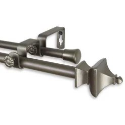 Rod Desyne Esta 5/8" Double Curtain Rod 84" - 120"