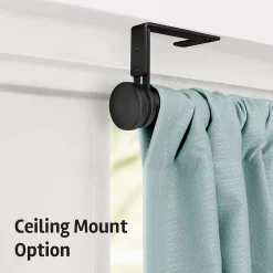 Zenna Home Smart Rods Easy Install Adjustable Drapery Window Rod With Cap Finials -Greenland Home Fashions Shop 5260282 ALT3