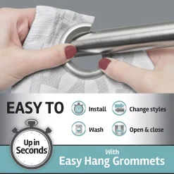 Zenna Home Chandler Easy Hang Grommet Window Curtain -Greenland Home Fashions Shop 5260922 ALT