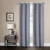 Zenna Home Chandler Easy Hang Grommet Window Curtain -Greenland Home Fashions Shop 5260922 Blue