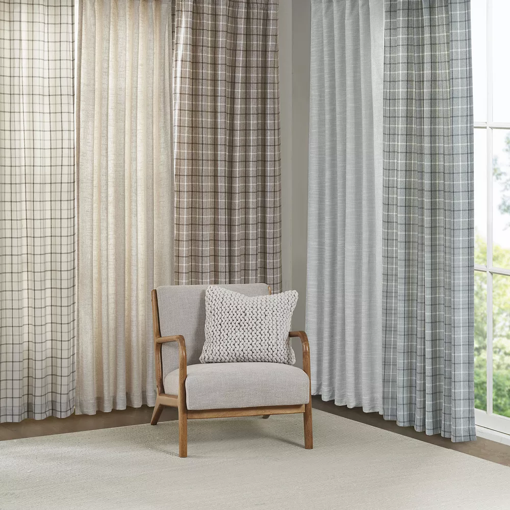 Madison Park 1-panel Barnet Faux Linen Light Filtering Rod Pocket And Back Tab Window Curtain 7 Madison Park 1-panel Barnet Faux Linen Light Filtering Rod Pocket And Back Tab Window Curtain - Image 5