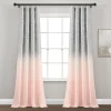 Lush Décor Lush Decor Glitter Ombre Metallic Print Window Curtain Set -Greenland Home Fashions Shop 5354775 Blush Gray 1