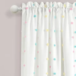 Lush Décor Lush Decor Rainbow Tufted Dot Window Curtain -Greenland Home Fashions Shop 5354780 ALT