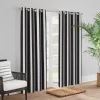 Sunbrella Cabana Indoor/Outdoor Classic Grommet Window Curtain -Greenland Home Fashions Shop 5354799