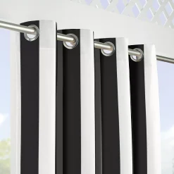 Sunbrella Cabana Indoor/Outdoor Classic Grommet Window Curtain -Greenland Home Fashions Shop 5354799 ALT