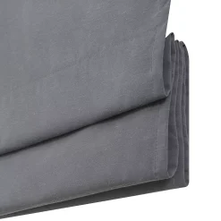 Eclipse Dillan Linen-Like Textured Solid 100% Total Blackout Cordless Roman Shade 64" Length -Greenland Home Fashions Shop 5357796 ALT4