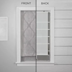 Eclipse Carlton Damask 100% Total Blackout Cordless Roman Shade 64" Length -Greenland Home Fashions Shop 5357806 ALT3