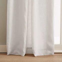 Peri 100% Linen Backtab Lined 2-panel Window Curtain Set -Greenland Home Fashions Shop 5464447 ALT4