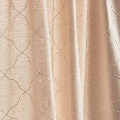 Peri Mallorca Embroidery Backtab 2-panel Window Curtain Set -Greenland Home Fashions Shop 5464450 ALT3