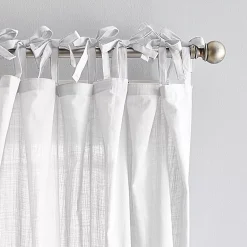 Peri Cotton Sheer Tietab 2-panel Window Curtain Set -Greenland Home Fashions Shop 5464453 ALT