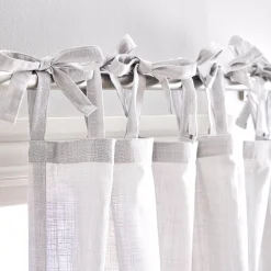 Peri Cotton Sheer Tietab 2-panel Window Curtain Set -Greenland Home Fashions Shop 5464453 ALT2