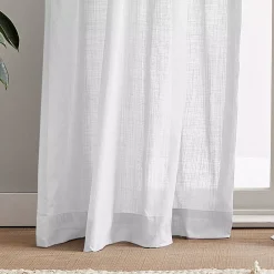 Peri Cotton Sheer Tietab 2-panel Window Curtain Set -Greenland Home Fashions Shop 5464453 ALT3
