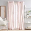 Peri Cut Geo Backtab 2-panel Window Curtain Set 2 Peri Cut Geo Backtab 2-panel Window Curtain Set -Greenland Home Fashions Shop 5464462 Blush