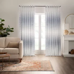 MERCANTILE Amari Rod Pocket Light-Filtering Window Curtain