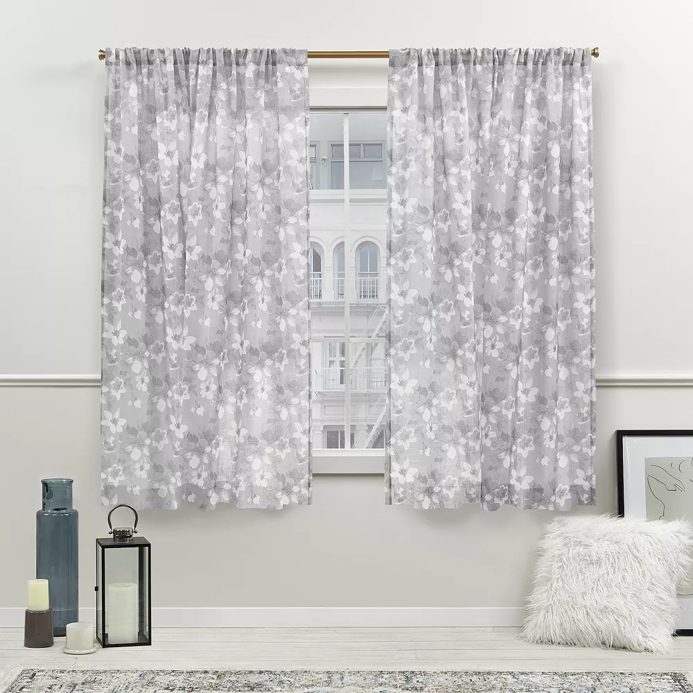 Nicole Miller New York Dara Light Filtering 2-panel Window Curtain Set 5 Nicole Miller New York Dara Light Filtering 2-panel Window Curtain Set - Image 3
