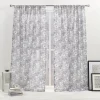 Nicole Miller New York Dara Light Filtering 2-panel Window Curtain Set -Greenland Home Fashions Shop 5474892 Gray