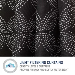 Tommy Bahama Indoor/Outdoor Island Tile Light Filtering 2-panel Window Curtain Set -Greenland Home Fashions Shop 5478168 ALT4