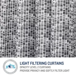 Tommy Bahama Indoor/Outdoor Mosaic Light Filtering 2-panel Window Curtain Set -Greenland Home Fashions Shop 5478183 ALT4