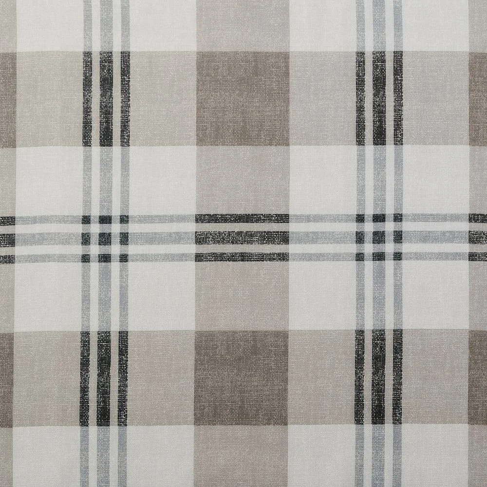 Scott Living Harrison Plaid Print Semi-Sheer Grommet Window Curtain 7 Scott Living Harrison Plaid Print Semi-Sheer Grommet Window Curtain - Image 5
