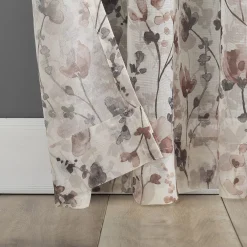 Scott Living Jessa Watercolor Floral Linen Blend Sheer Rod Pocket Window Curtain -Greenland Home Fashions Shop 5483872 ALT3