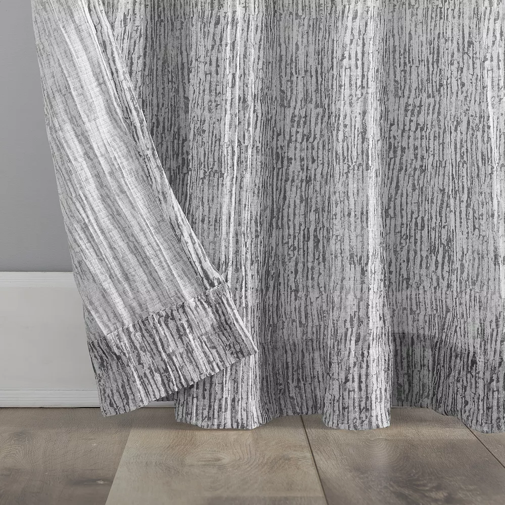 Scott Living Tulin Watercolor Print Sheer Rod Pocket Window Curtain 5 Scott Living Tulin Watercolor Print Sheer Rod Pocket Window Curtain - Image 3