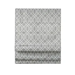 Madison Park Tatum Detachable Printed Ogee Texture Light Filtering Cordless Roman Shade