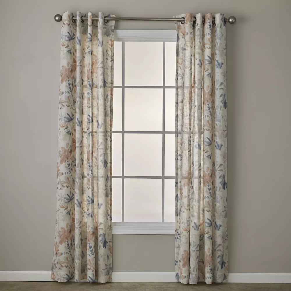 SKL Home Painted Garden 1-panel Window Curtain 3 SKL Home Painted Garden 1-panel Window Curtain