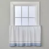 SKL Home Carrick Stripe Window Tier Pair -Greenland Home Fashions Shop 5485618 Blue
