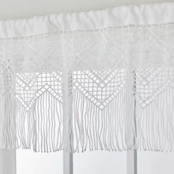 SKL Home Crochet Diamonds Window Valance -Greenland Home Fashions Shop 5485647 ALT