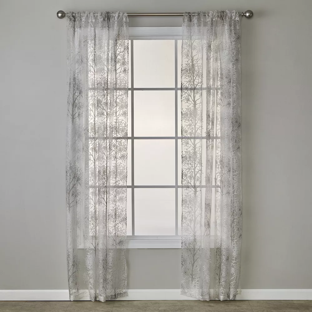 SKL Home Shadow Trees 1-panel Window Curtain 3 SKL Home Shadow Trees 1-panel Window Curtain