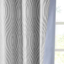 Beautyrest 2-pack Cannes 100% Blackout Thermal Ogee Jacquard Magnetic Closure Grommet Window Curtain Set -Greenland Home Fashions Shop 5487078 ALT3