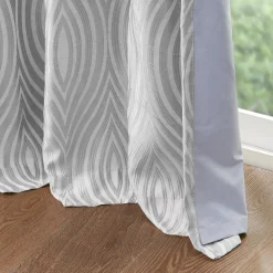 Beautyrest 2-pack Cannes 100% Blackout Thermal Ogee Jacquard Magnetic Closure Grommet Window Curtain Set -Greenland Home Fashions Shop 5487078 ALT5