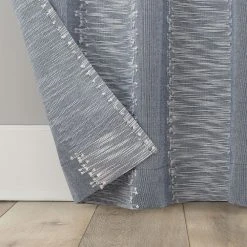 Archaeo Fringe Stripe 100% Cotton Semi-Sheer Grommet Window Curtain -Greenland Home Fashions Shop 5518198 ALT3