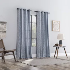 Archaeo Fringe Stripe 100% Cotton Semi-Sheer Grommet Window Curtain -Greenland Home Fashions Shop 5518198 ALT6