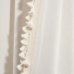 Lush Décor Lush Decor Linen Tassel 1-pack Window Curtain -Greenland Home Fashions Shop 5526445 ALT3