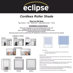 Eclipse Arbor Solid 100% Total Blackout Cordless Roller Shade 72" Length 13 Eclipse Arbor Solid 100% Total Blackout Cordless Roller Shade 72" Length -Greenland Home Fashions Shop 5534634 ALT5
