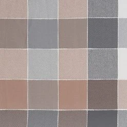 Archaeo Colorblock Plaid Semi-Sheer Rod Pocket Kitchen Curtain Tier Pair -Greenland Home Fashions Shop 5546485 ALT4