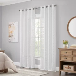 Waverly Eureka Burnout Sheer Grommeted Window Curtain Panel -Greenland Home Fashions Shop 5556638 ALT4