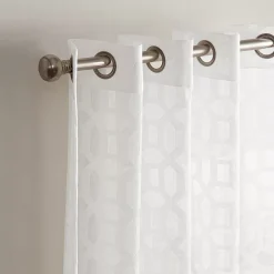 Waverly Eureka Burnout Sheer Grommeted Window Curtain Panel -Greenland Home Fashions Shop 5556638 ALT5