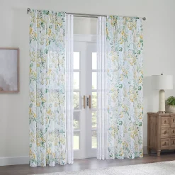 Waverly Blushing Blooms Rod Pocket Sheer Window Curtain Panel -Greenland Home Fashions Shop 5556649 ALT4