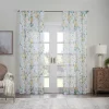 Waverly Blushing Blooms Rod Pocket Sheer Window Curtain Panel -Greenland Home Fashions Shop 5556649 Chamomile