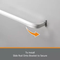 Kenney® Fast Fit™ Easy Install Superior Hold Premium 2-pack Curtain Rod Set -Greenland Home Fashions Shop 5580494 ALT4