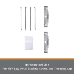 Kenney® Fast Fit™ Easy Install Superior Hold Premium 2-pack Curtain Rod Set -Greenland Home Fashions Shop 5580494 ALT5