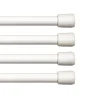 Kenney® Fast Fit™ No Tools 7/16" Spring Tension Rod 4-pack Set