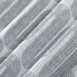 Archaeo Art Deco Curves Linen Blend Window Curtain 9 Archaeo Art Deco Curves Linen Blend Window Curtain -Greenland Home Fashions Shop 5580552 ALT2
